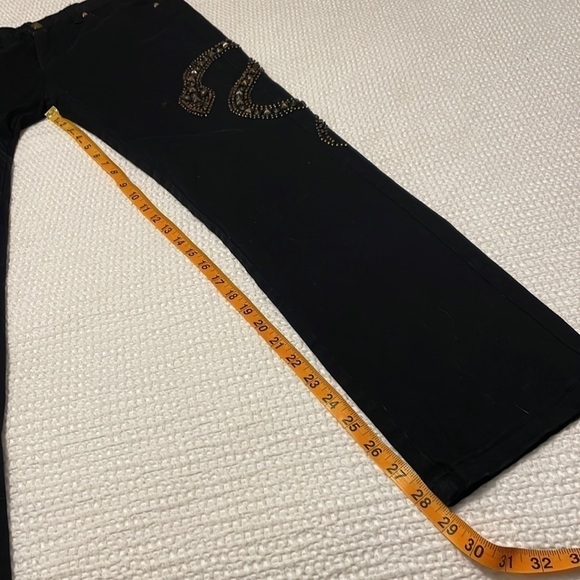 CHRISTINA V Snake Embroidered Design Denim Jeans - Picture 12 of 12